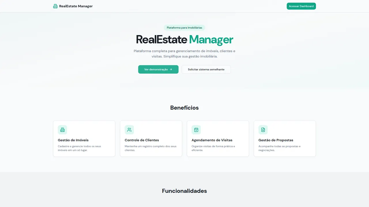 Tela inicial do projeto RealEstate Manager